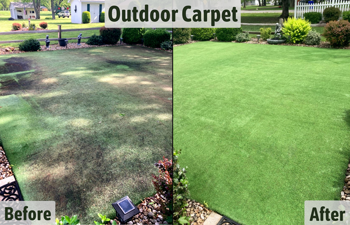 Outdoor Carpet Cleaned by Chem-Dry of Champaign